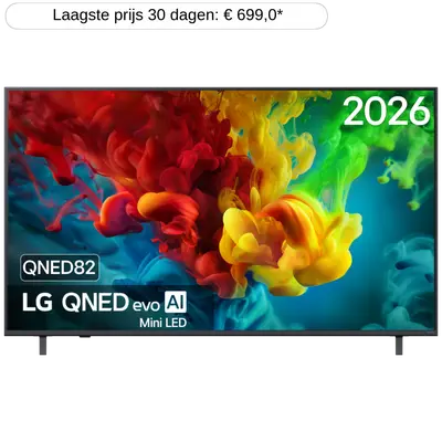 LG QNED evo AI 65QNED8M Smart - Ultra HD 4K - Mini-led-tv - 65 inch - 2026 bij MediaMarkt