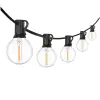 Lichtsnoer buiten 45 meter | Kogel G40 | 2700K | 75 lampjes | 24V bij 123led