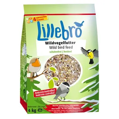 Lillebro Wildvogelvoer Schaalvrij 4 kg bij Bitiba