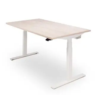 Linak Zit sta bureau SMART | wit frame bij Bureaustoelexpress