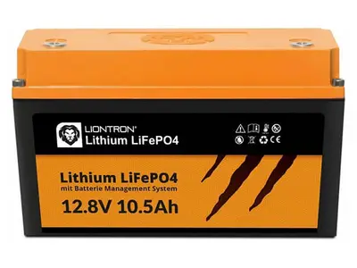 Liontron LiFePO4 10,5Ah 12,8V Lithium accu bij Obelink