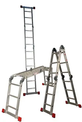 Little Jumbo 4741000403 Folding ladder with 2 stabiliser bars bij Toolnation