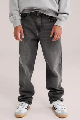 loose fit jeans grey denim bij Wehkamp