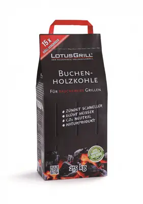 LotusGrill Houtskool Beuken zak – 2.5 kg bij BBQ Specialist