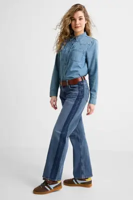 low rise relaxed jeans blauw bij Wehkamp