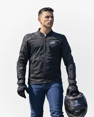 LS2 Breeze Man Jacket Black bij Voordeelhelmen