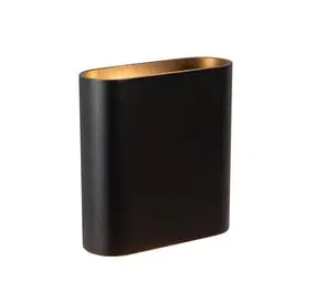 Lucide ATILA - Wandlamp Binnen/Buiten - LED Dimb. - 2x5W 2700K - IP65 - Zwart bij Lamponline