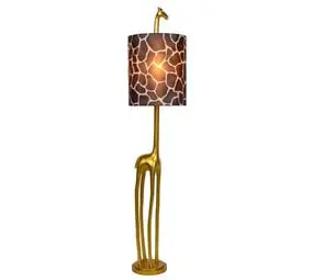 Lucide EXTRAVAGANZA MISS TALL - Vloerlamp - Ø 31,5 cm - 1xE27 - Mat Goud / Messing bij Lamponline