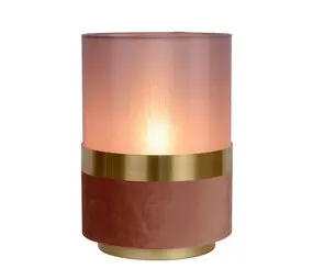 Lucide EXTRAVAGANZA TUSSE - Tafellamp - Ø 15 cm - 1xE14 - Roze bij Lamponline