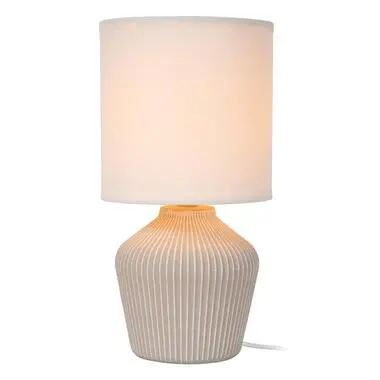 Lucide FILIZ Tafellamp - Beige bij Leen Bakker