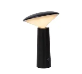 Lucide JIVE - Oplaadbare Tafellamp Binnen/Buiten - Accu/Batterij - Ø 13,7 cm - LED Dimb. - CCT - 1x3W 2800K/6500K - IP44 - Zwart bij Lamponline