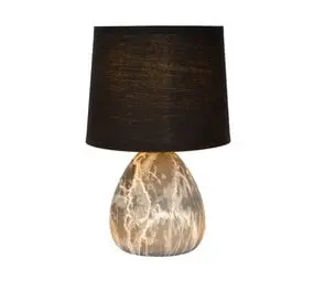 Lucide MARMO - Tafellamp - Ø 16 cm - 1xE14 - Zwart bij Lamponline