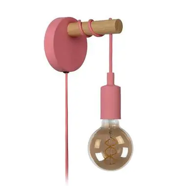 Lucide POLA Wandlamp - Roze bij Leen Bakker