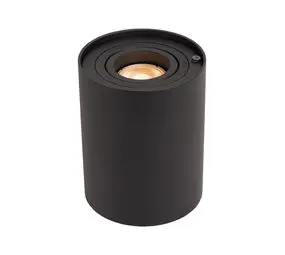 Lucide TUBE - Tafellamp - Ø 9,6 cm - LED 3 StepDim - GU10 (MR16) - 1x5W 2700K - Zwart bij Lamponline