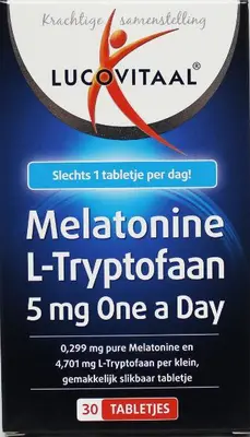 Lucovitaal Melatonine L-Tryptofaan 5Mg bij Vitatheek