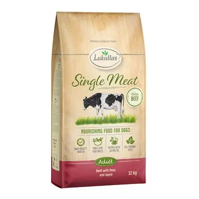 Lukullus Single Meat Rund (Graanvrij) Hondenvoer 12 kg Nieuw Receptuur bij Bitiba