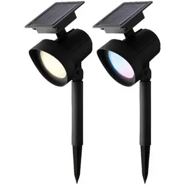 Lumineo Tuinverlichting spots - 2 stuks - solar - 31 cm bij Leen Bakker