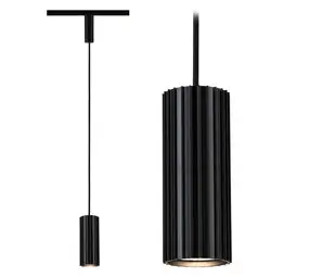Lux Rail Hanglamp Cilinder Geribbeld bij LampVerlichting.nl