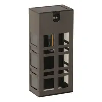 Luxform solar/oplaadbare wandlamp | Oregon | PIR-sensor | 50 lm | antraciet bij 123led