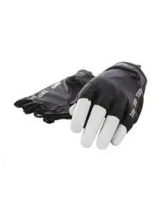 Lycra handschoen Mirage met gelpads maat M - zwart/zwart bij Fietsonderdeel.com
