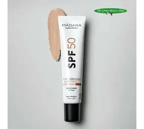 Mádara Zonnebrandcrème Gezicht SPF50 • 40ml bij The Green Beauty Shop