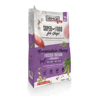 MAC's DOG Mono Puppy Kalkoen 3 kg bij Zooplus
