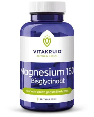 Magnesium 150 Bisglycinaat (90 tabletten) bij Vitaminadviceshop