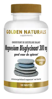 Magnesium Bisglycinaat 300 mg (180 tabletten) bij Vitaminadviceshop