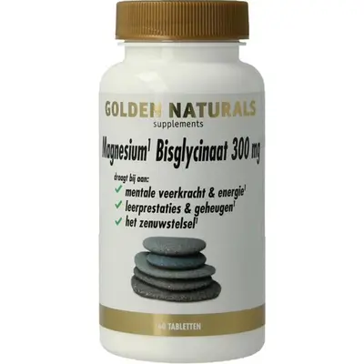 Magnesium Bisglycinaat 300 mg (60 tabletten) bij Vitaminadviceshop