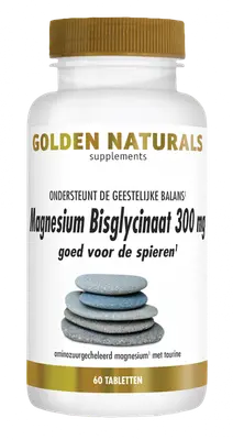 Magnesium Bisglycinaat 300 mg (60 tabletten) bij Vitaminadviceshop