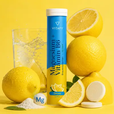 Magnesium + Vitamine B6 - Lemon (20 bruistabletten) bij Bodylab