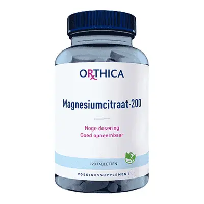 Magnesiumcitraat-200 (120 tabletten) bij Vitaminadviceshop