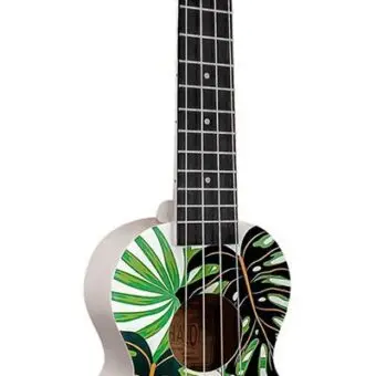 Mahalo MA1MT sopraanukelele “Monstera” bij De Krijger Muziek