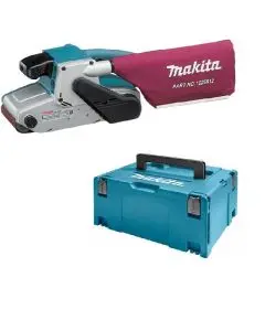 Makita 9404J 230V bandschuurmachine 100mm 1010W in Mbox bij HD-Gereedschap
