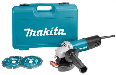 Makita 9558HNRGK2 230V Haakse slijper 125mm bij Gereedschappelijk