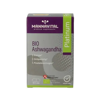 Mannavital Ashwagandha Platinum Bio bij Vitatheek