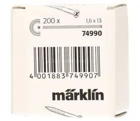Marklin 74990 H0 Rail schroeven 200 stuks voor c-rail bij ModeltreinWinkel.nl