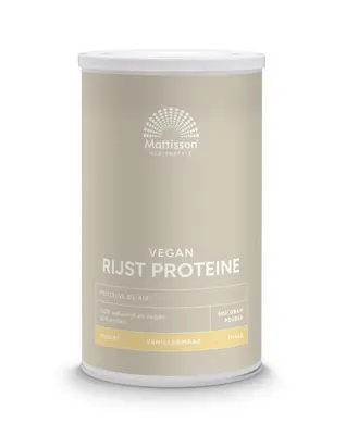 Mattisson Absolute Rijst Proteine Vanille Vegan 80% bij Vitatheek
