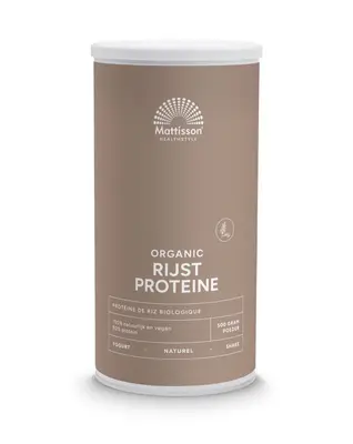 Mattisson Rijst Proteine Naturel Vegan 80% Bio bij Vitatheek
