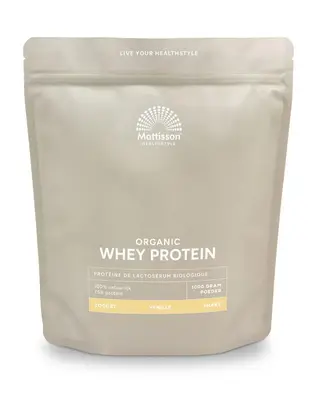 Mattisson Wei Proteine Poeder 75% Vanille Bio bij Vitatheek