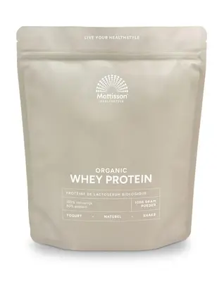 Mattisson Wei Proteine Poeder 80% Natuurlijk Bio bij Vitatheek