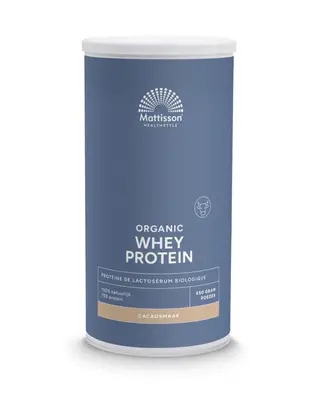Mattisson Wei Whey Proteine Cacao 75% Bio bij Vitatheek