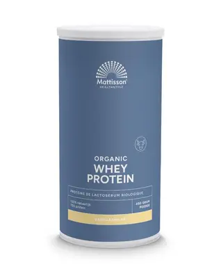 Mattisson Wei Whey Proteine Vanille 75% Bio bij Vitatheek