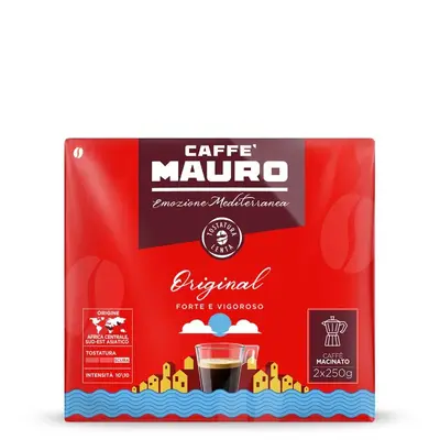 Mauro Original (10/90) Mokamaling, 2x250g bij Koffiecentrale