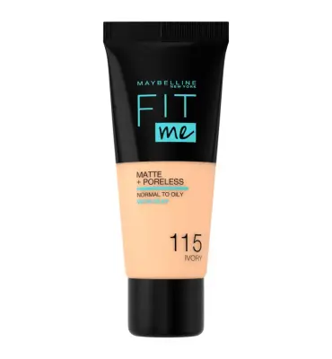 Maybelline Foundation Fit Me Matte + Poreless 115 Ivory (1 stuk) bij InternetDrogisterij