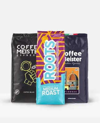 Medium Roast Koffiebonen Proefpakket - 2,5kg bij CoffeeMeister