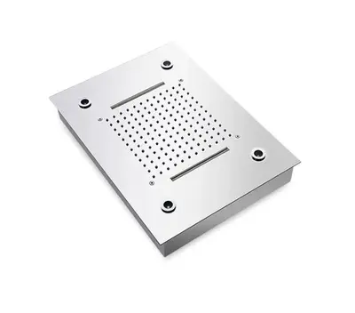 MEGA ACTIE SaniSupreme® SmartPulse Plafond LED Remote Regendouche Inbouw La Paz 50 x 36 cm RVS geborsteld bij SaniSupreme