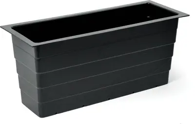 Mega Collections plantenbak zwart 60 x 23 x 26 cm bij Intratuin