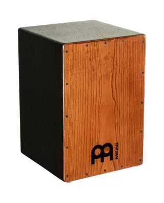 Meinl HCAJ1-AWA Cajon Black/White Ash Front bij Huigens Music