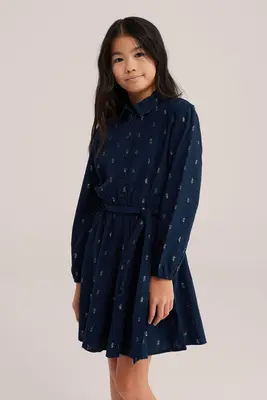 Meisjes jurk met glittergaren bij WE Fashion